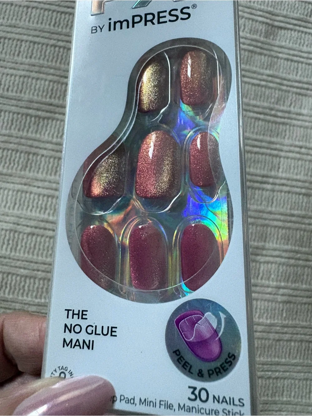 imPRESS Color FX Press-On Nails — Fuchsia Pink Set
